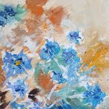 Naive style painting on canvas