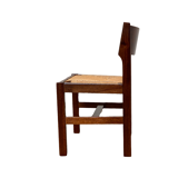 Mulched chairs in vintage solid elm 1960