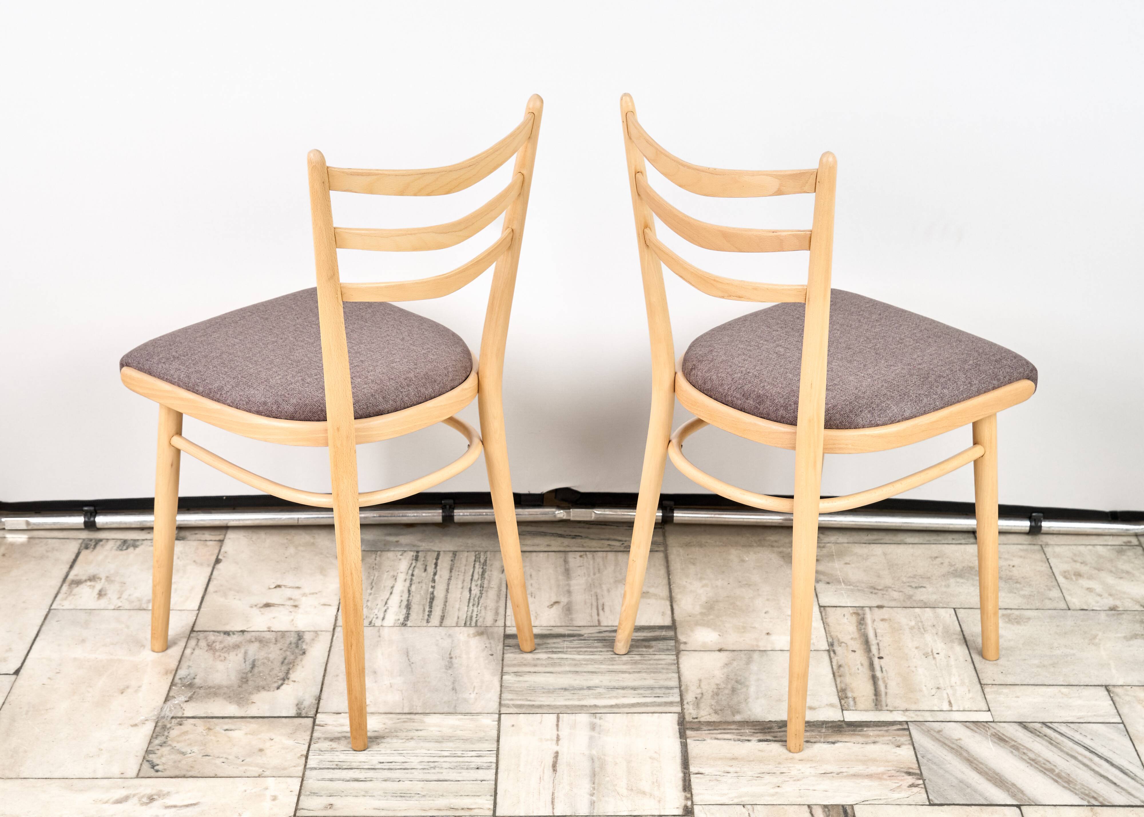 Set of 4 Wooden Chairs JITONA, 1960s, Czechoslovakia