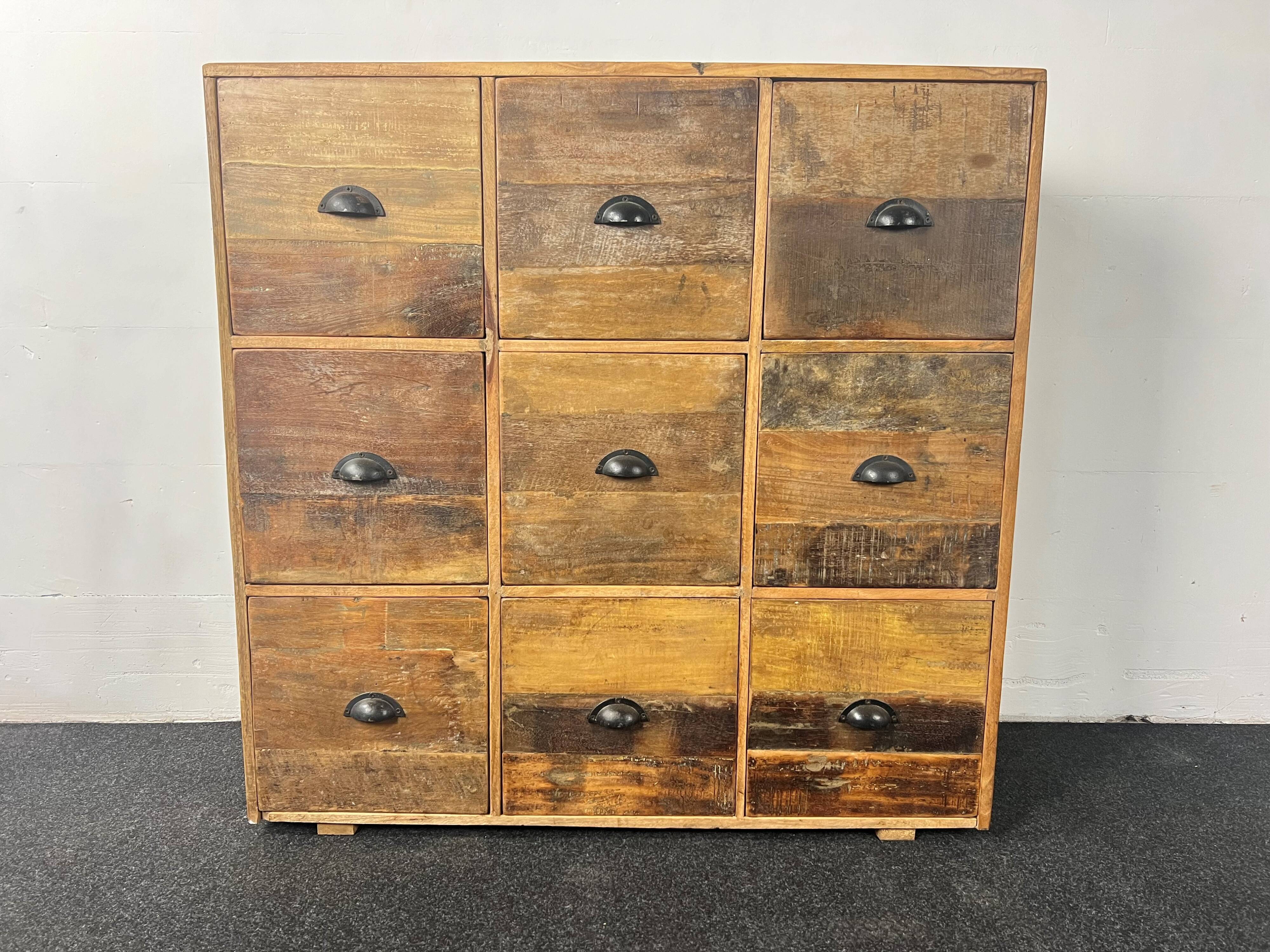 Antique wooden chest of drawers