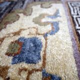 Vintage Tibetan Art Deco Khaden rug 95cm x 202cm 1960s