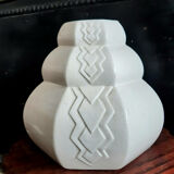 Art Deco cracked ceramic vase