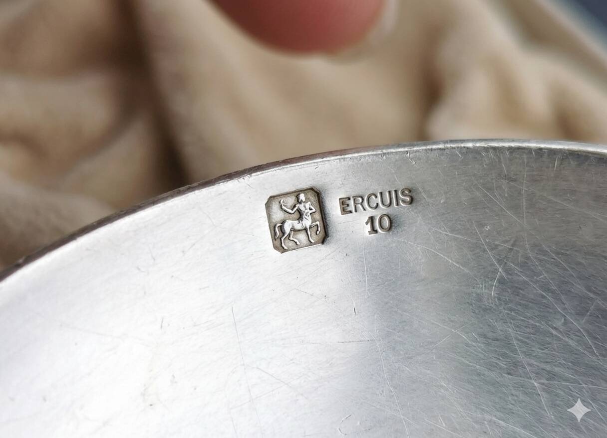 Silver-plated metal cutlery set Maison Ercuit 37 pieces