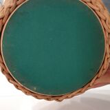 Vintage wicker lamp foot of the 70s