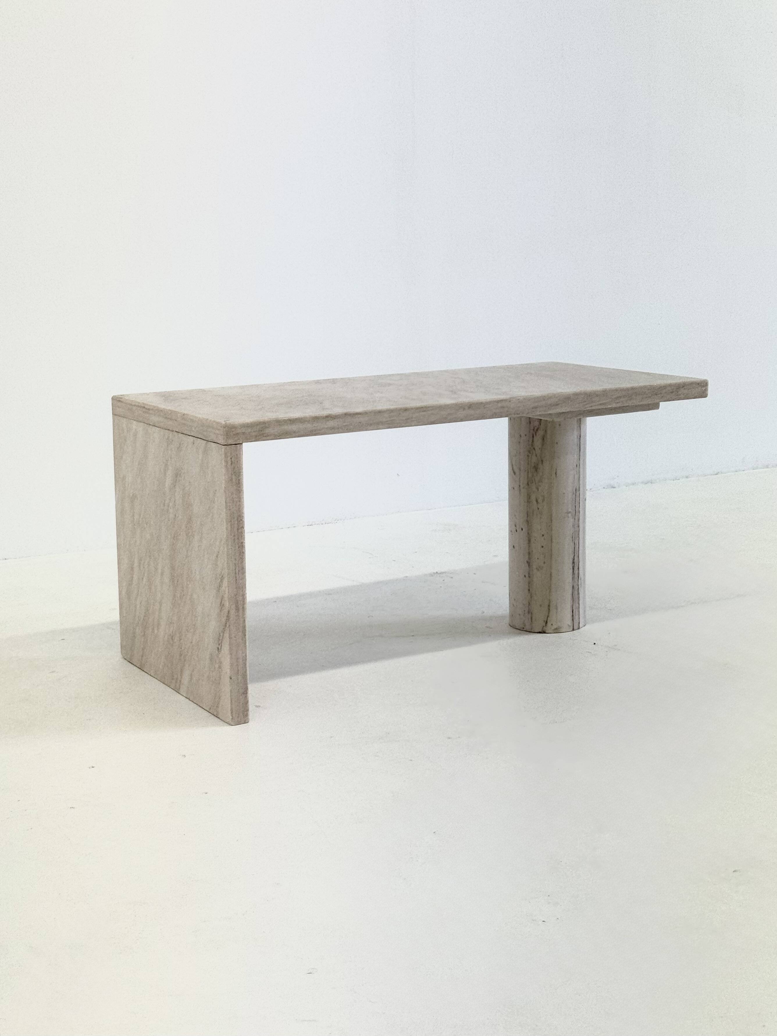 Italian marble palissandro coffee table or side table