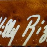 Sideboard in elm and brass burr Willy Rizzo