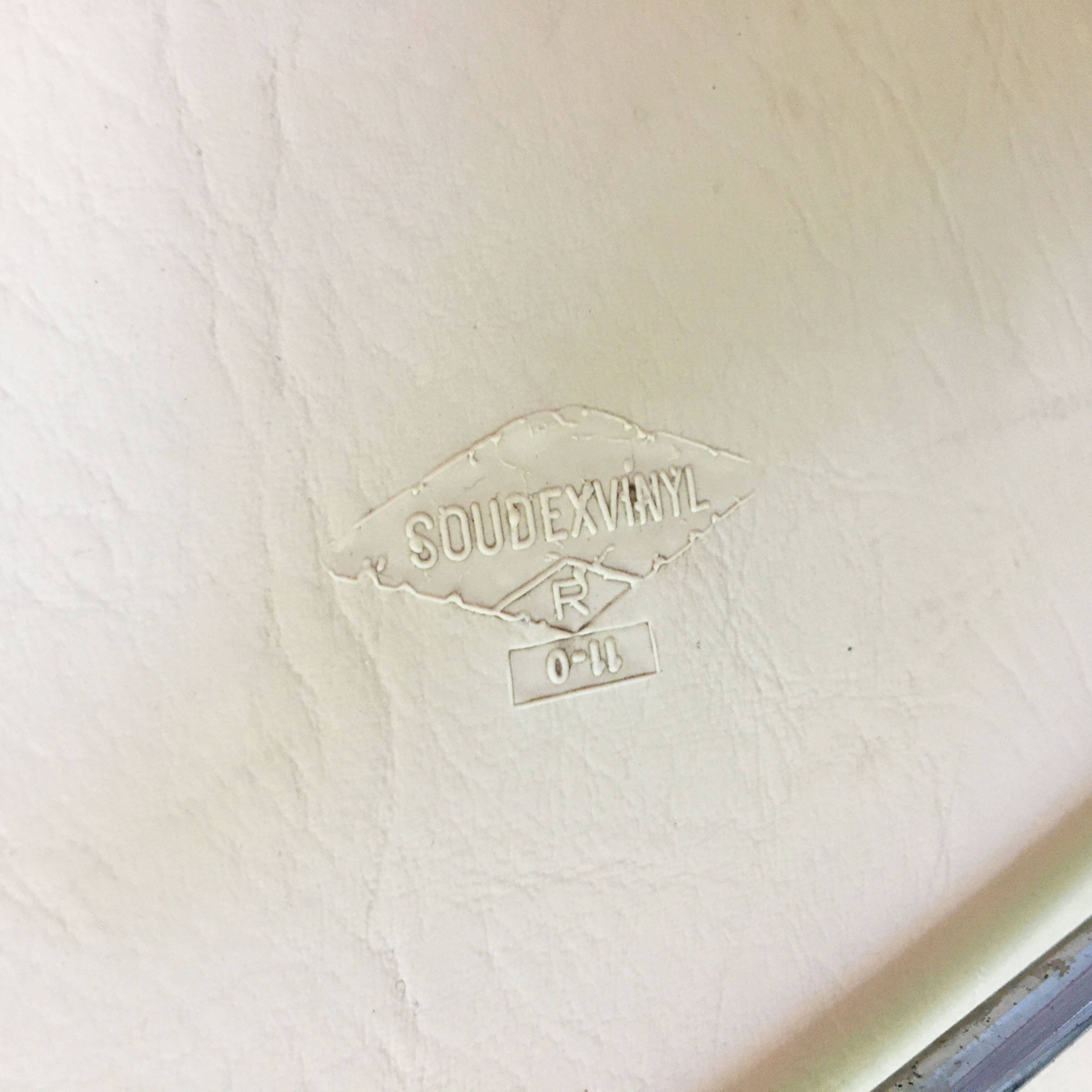 Set of 5 folding chairs 1970 chrome