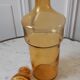 Carafe en verre ambré années 70