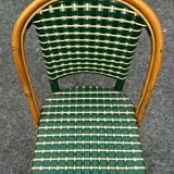 Set of 3 woven rattan bistro chairs Drucker SA