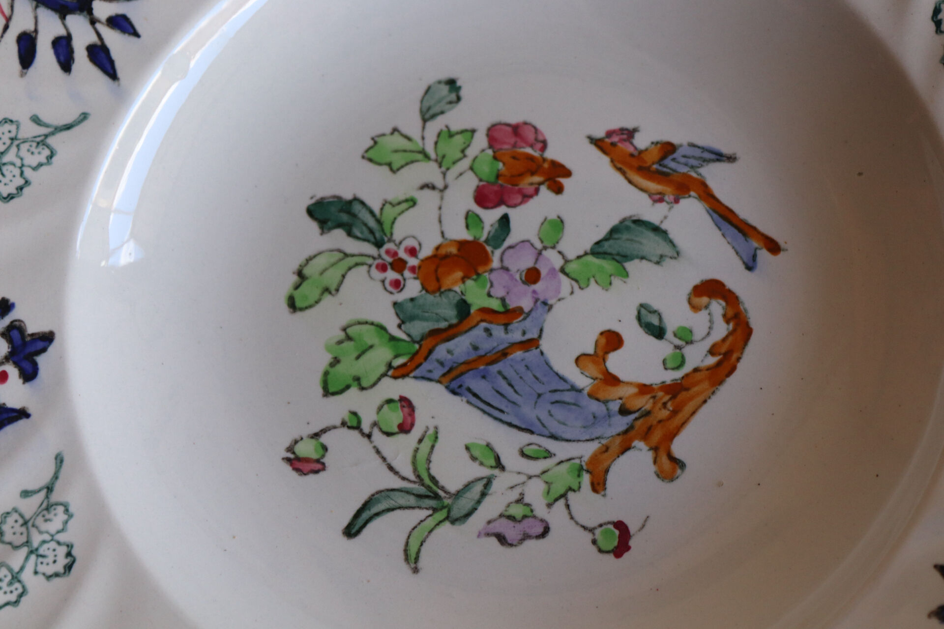 Set of 6 Longwy plates model Rouen