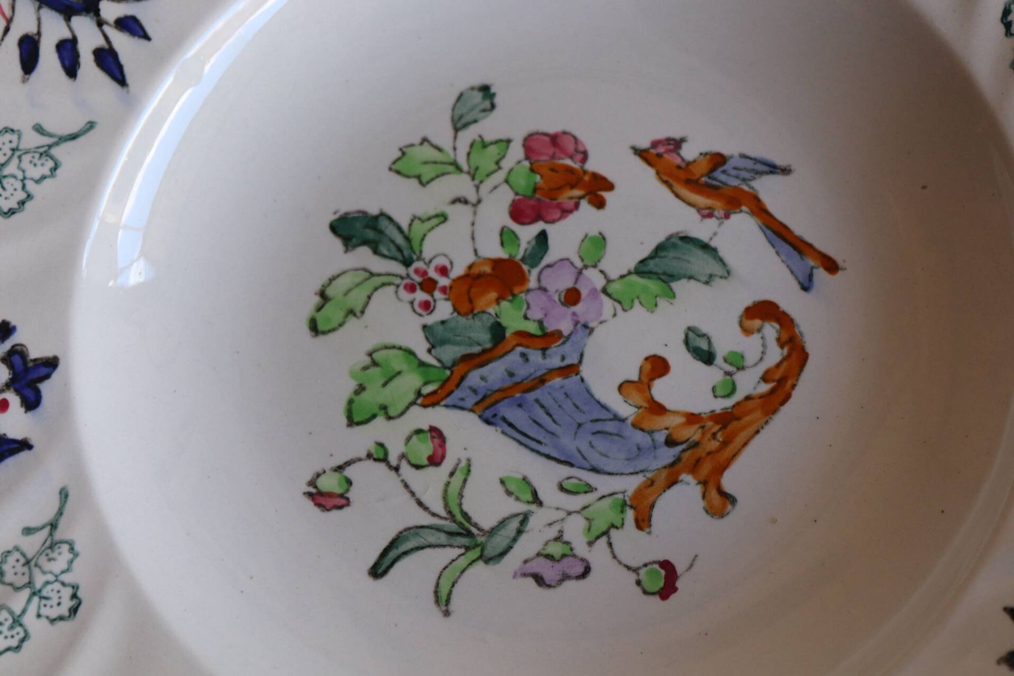 Set of 6 Longwy plates model Rouen