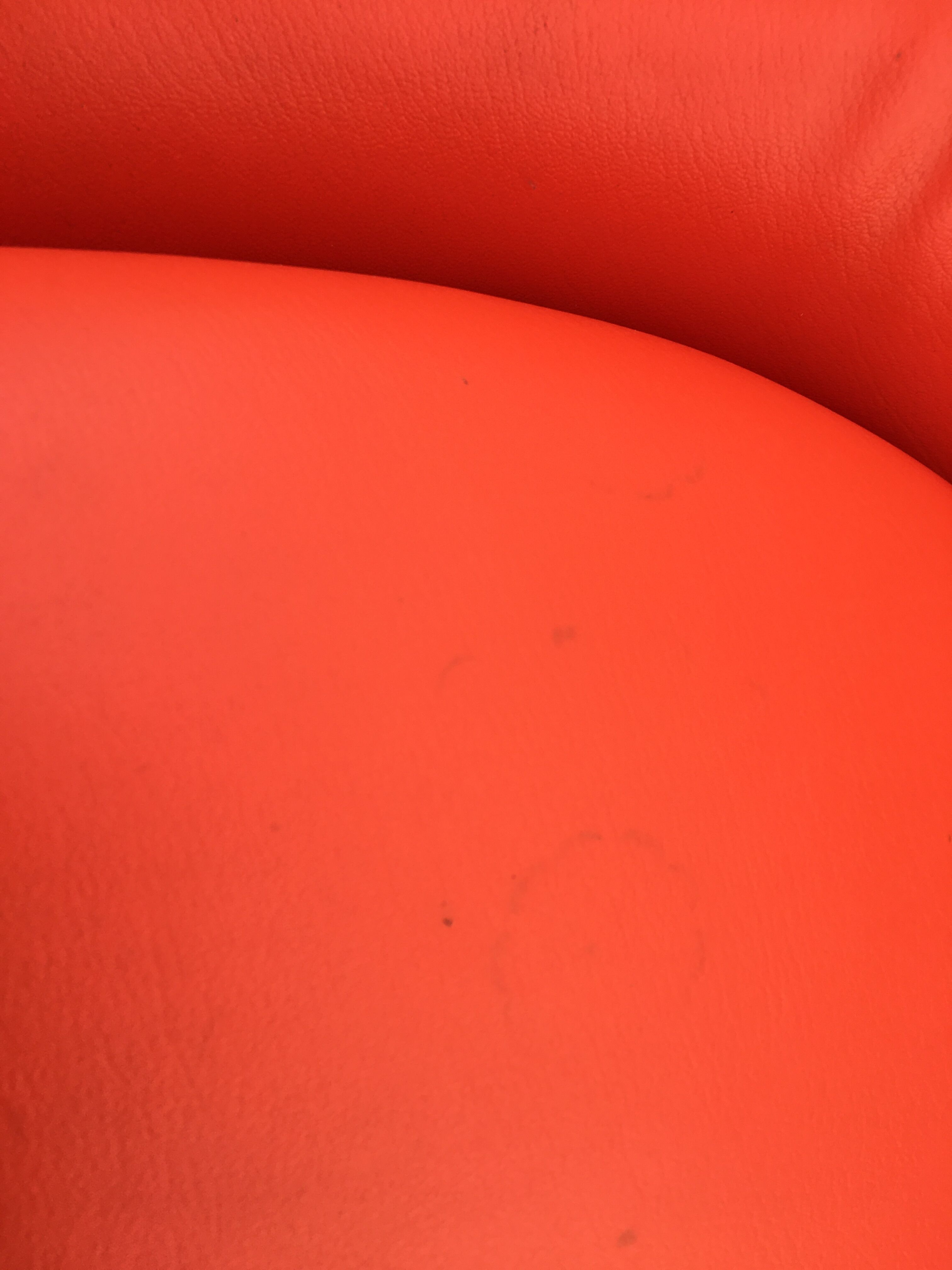 Orange tulip foot armchair