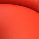 Orange tulip foot armchair