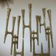 Brutal brass candlestick 9 70s candles