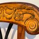Set of Pair of Biedermeier Shovel Chairs, Walnut, Ink Painting, South Germany, 1830s