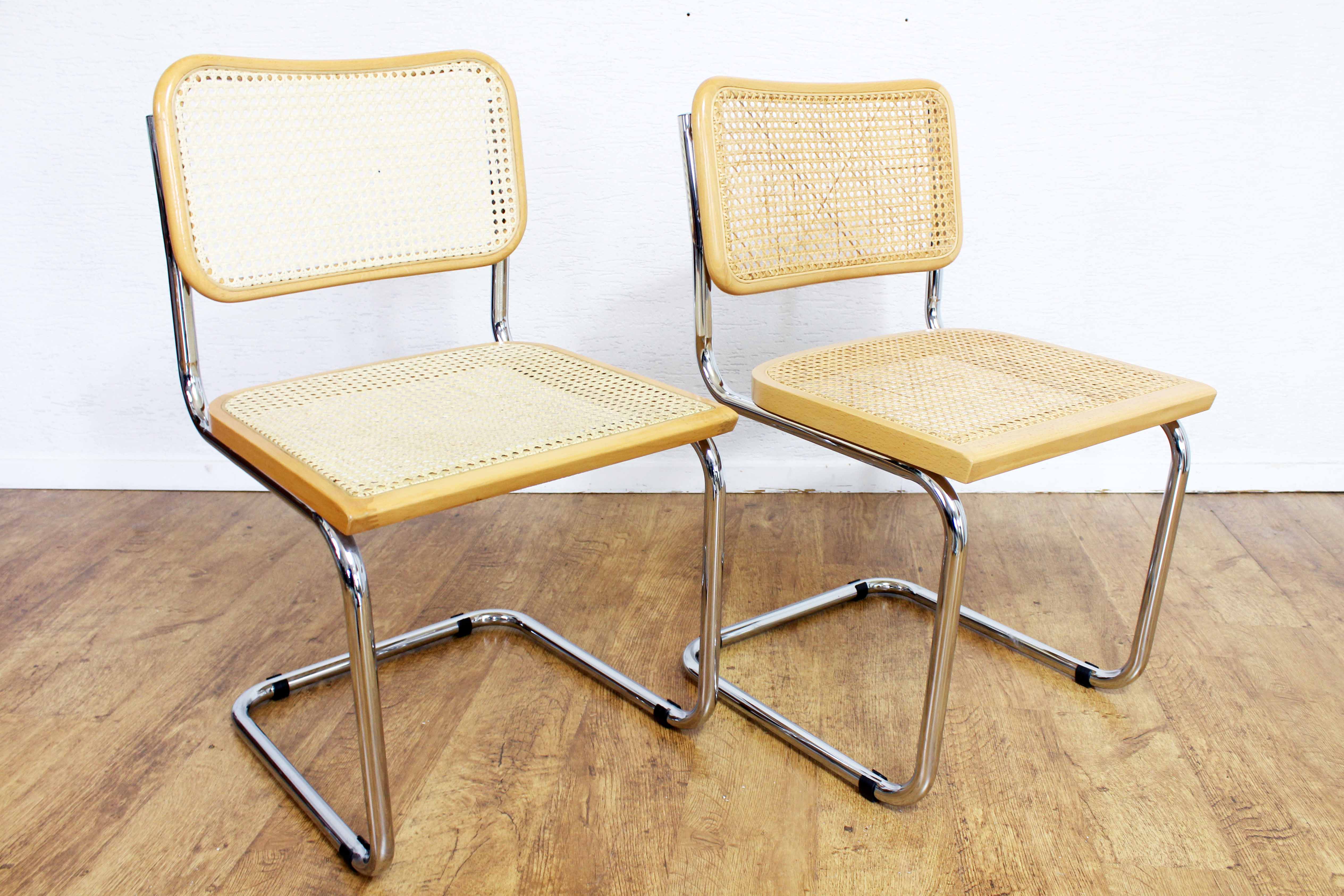 Pair of chairs Breuer B32 70s Italy