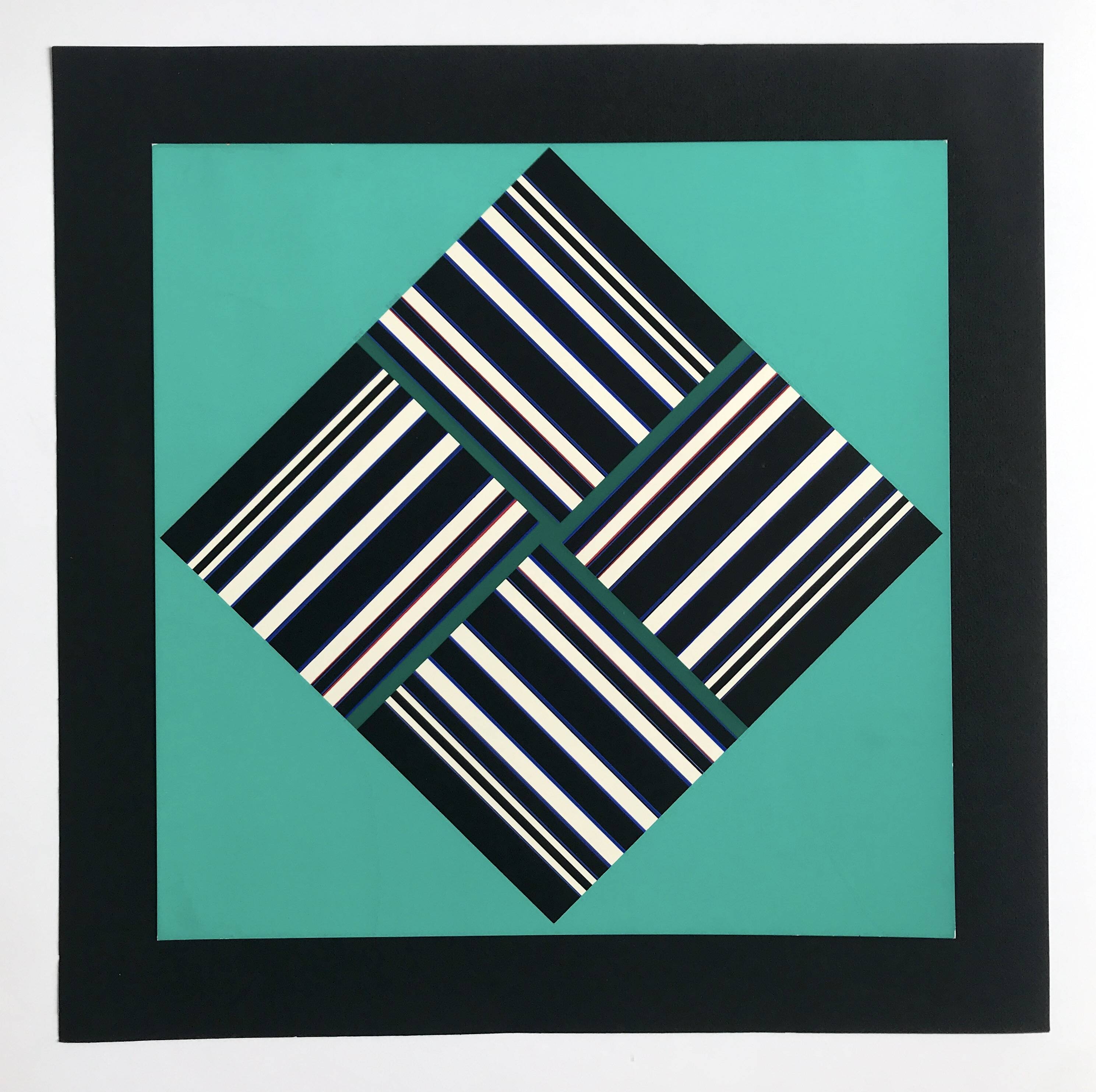 Günter FRUHTRUNK, Seh-Übung, 1967. Original screenprint signed in pencil