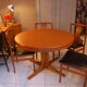 Table expandable 60s massive teak