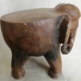 Solid wooden elephant table