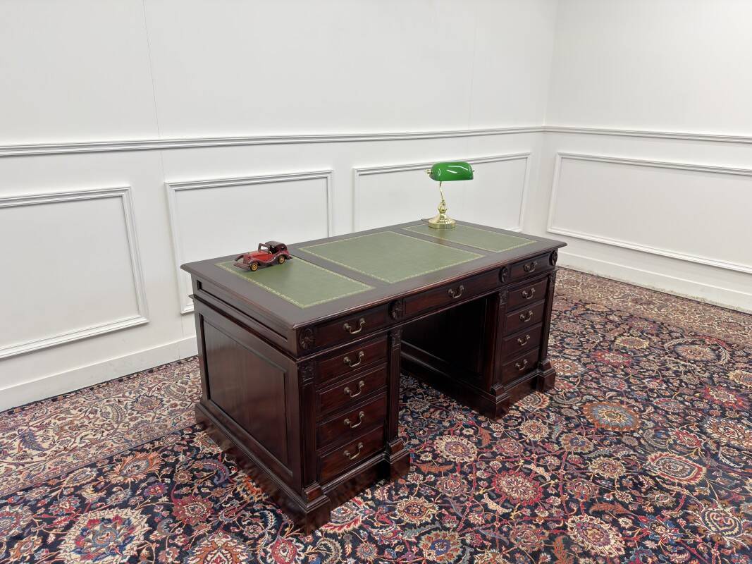 Classic English Chesterfield Desk