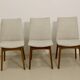 Lot 3 chaises scandinave année 60 en hêtres ref Jack