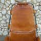 Chaise vintage Les Arcs en cuir, éditée par Dal Vera