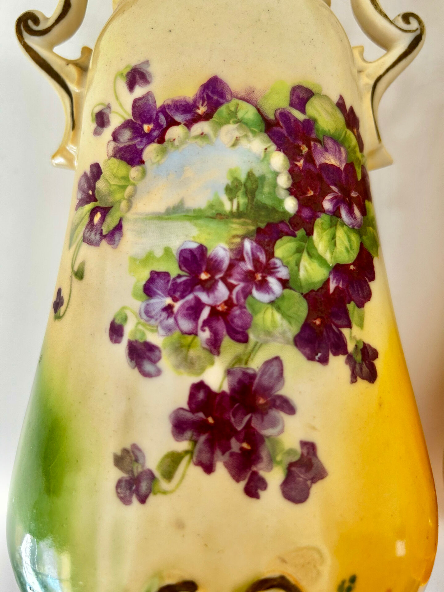 Paire de vases anciens Art Nouveau -Robert Hanke ( Autriche)