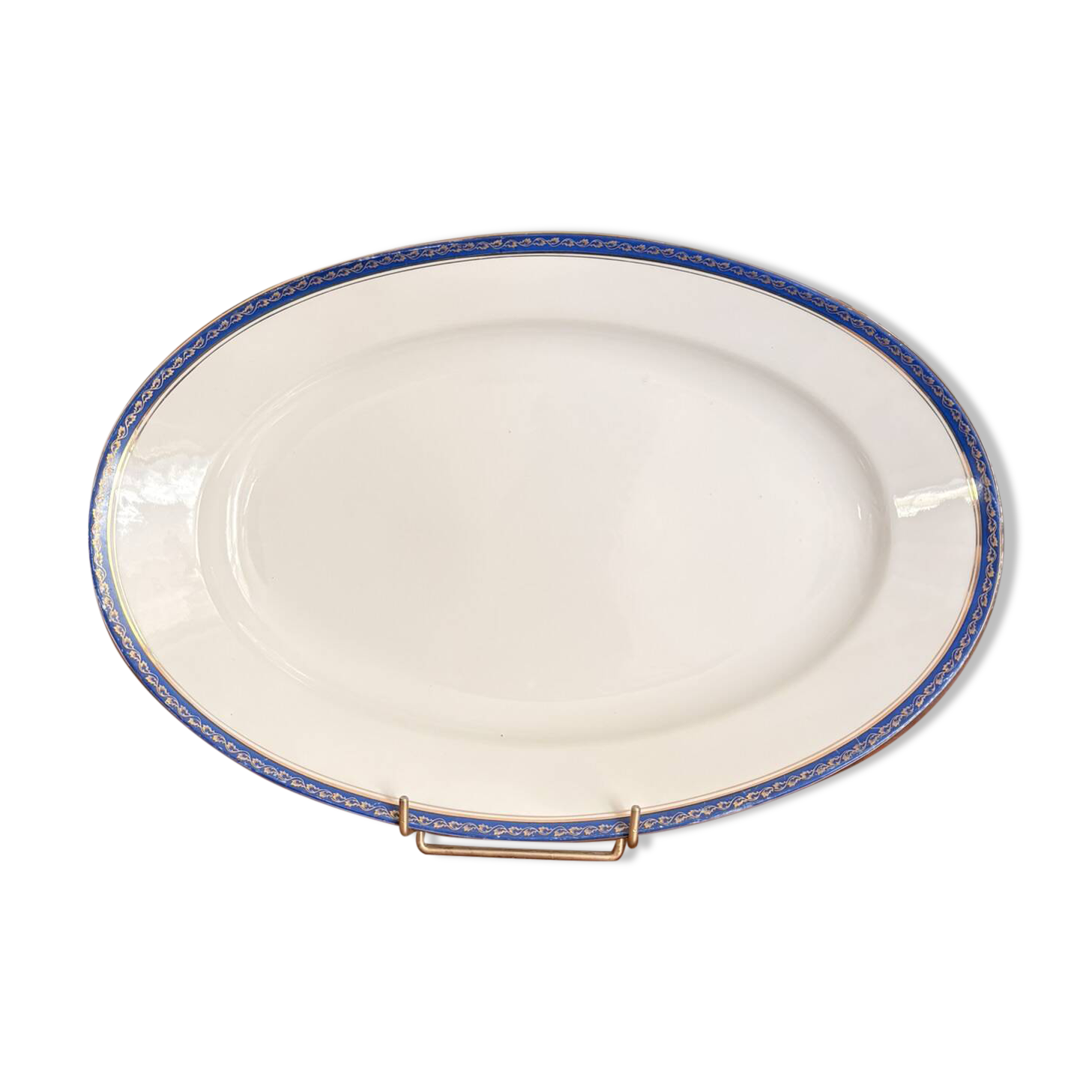 Antique Oval Dish 40x27cm Limoges Porcelain Betoule & Legrand