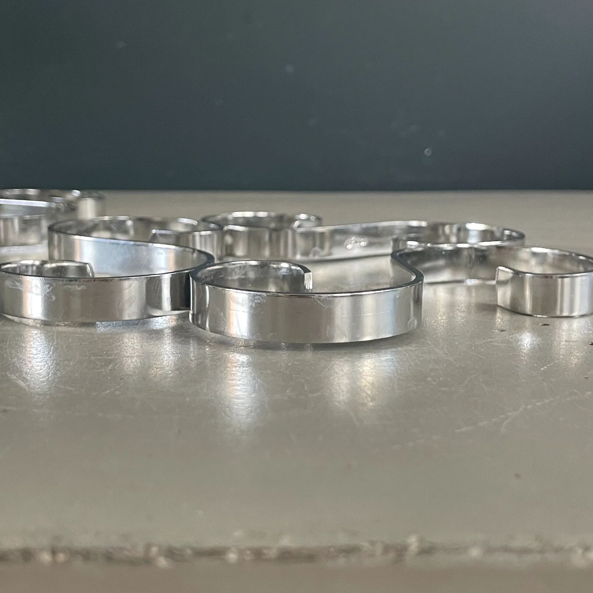 Pair of stainless steel trivets