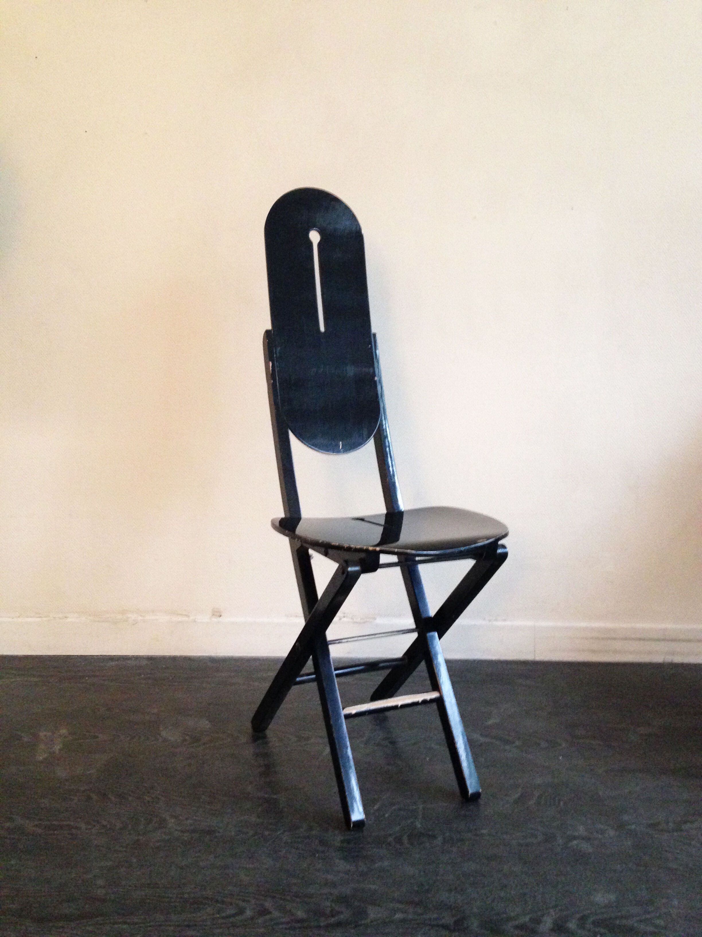 Italian design folding chair 1980