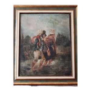 Huile sur toile ''Le