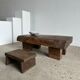 Asian solid wood quadripod brutalist coffee table H30 L81 l42