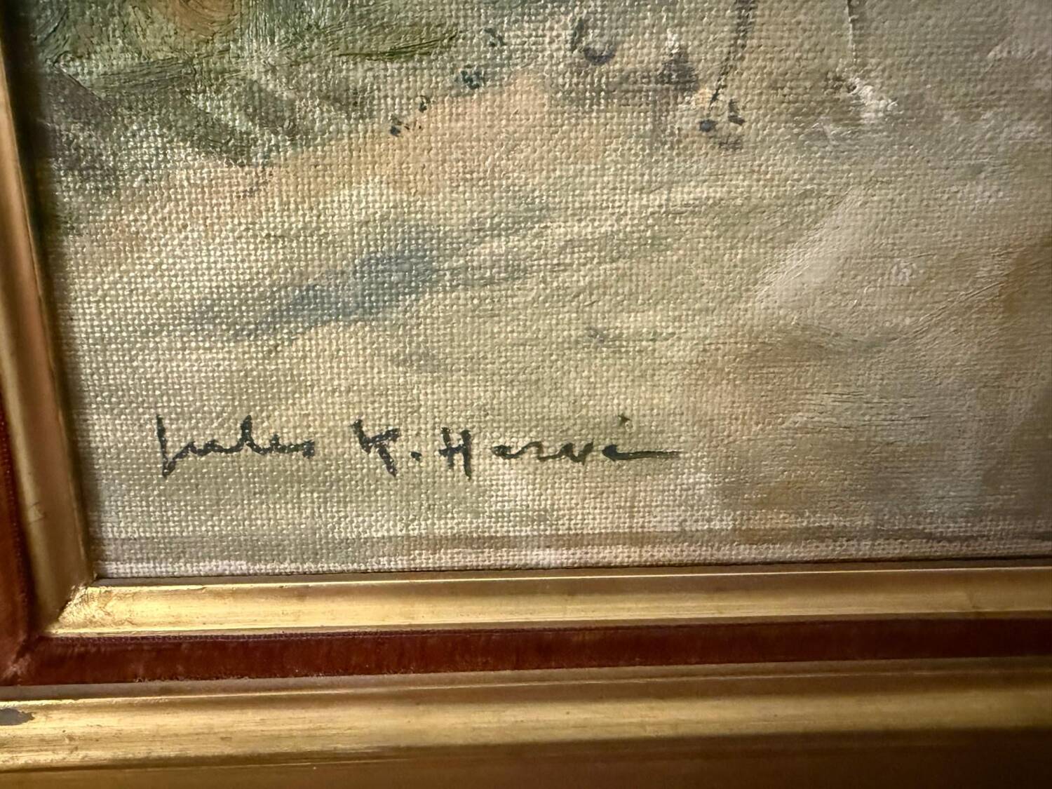 Painting by Jules René Hervé - oil on canvas