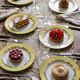 6 dessert plates Jean-Louis Coquet Limoges Terre de Sienne vintage
