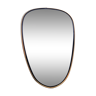 Miroir rétroviseur forme libre vintage années 60 47x32cm