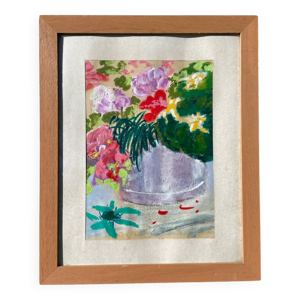 peinture bouquet de fleurs