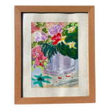 Peinture bouquet de fleurs peint à l’huile