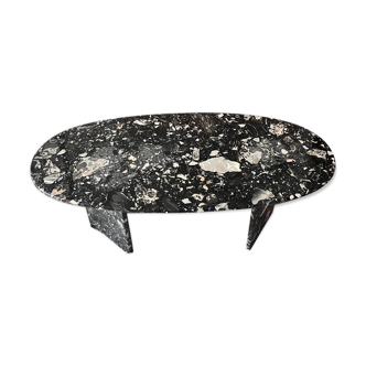 Black marble coffee table