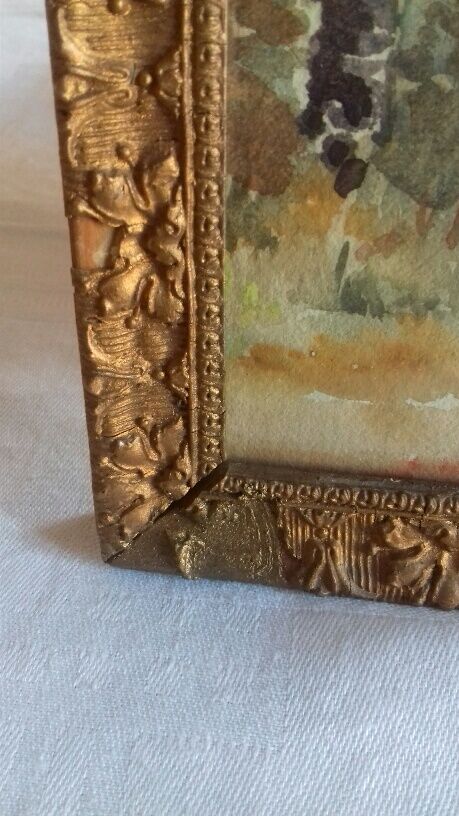 Ancient painting, watercolor "autumn sonata"