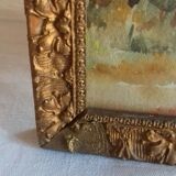 Ancient painting, watercolor "autumn sonata"