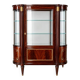 Louis XVI style display cabinet in varnished mahogany wood.