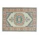 1970s Vintage Turkish Oushak Handmade Wool Cotton Orange Area Rug 160x227