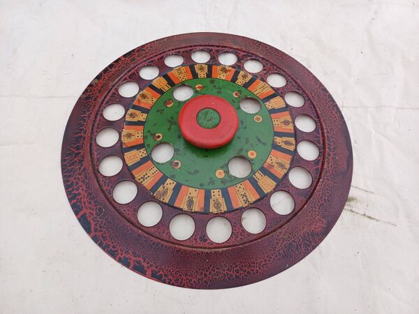 Jeu ancien roulette de billard '' zanzi