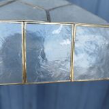 Octagonal suspension octagon lampshade mother-of-pearl pearl