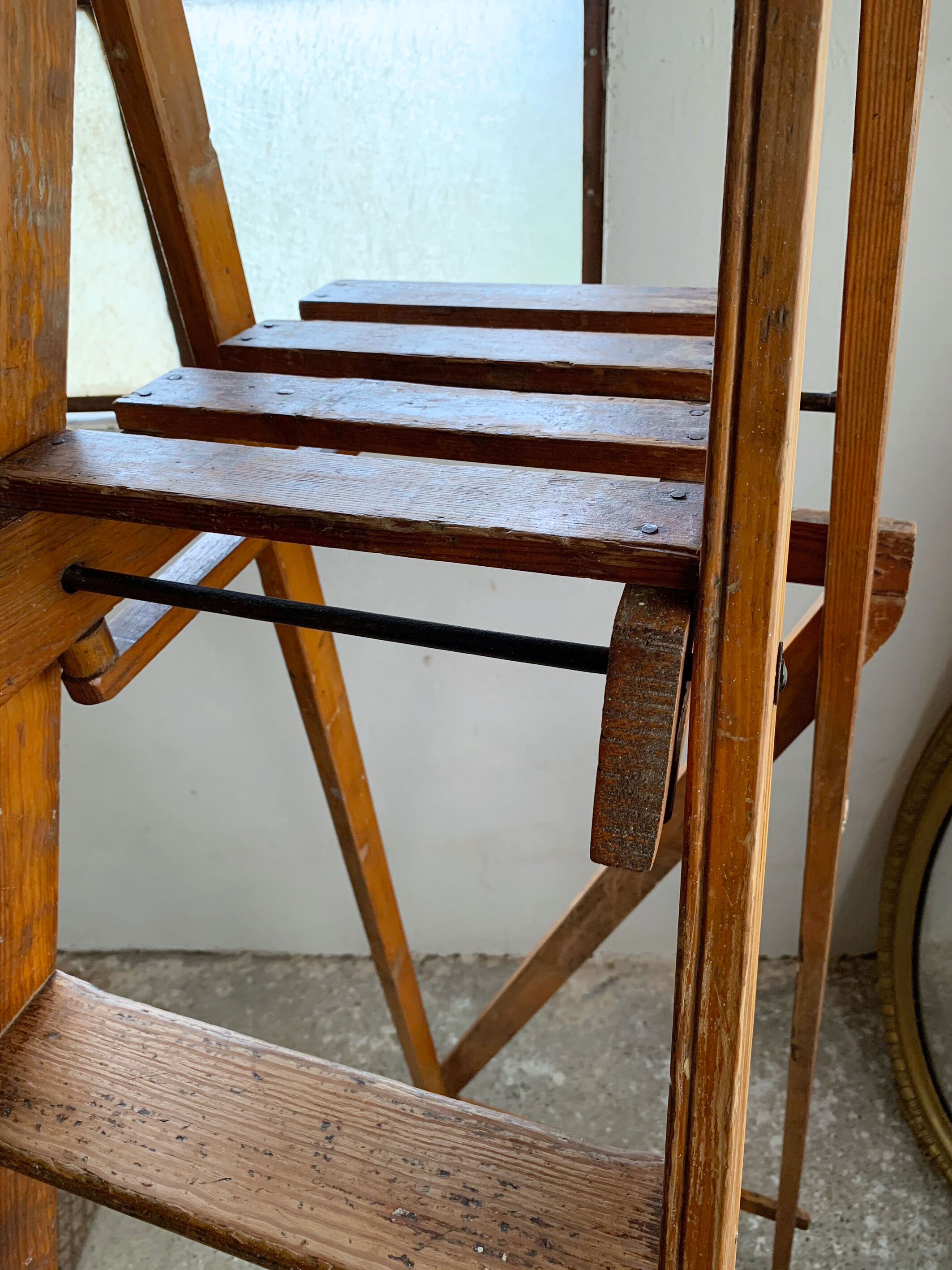 Former Slingsby wood workshop stepladder - 7 steps - english