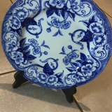 Flat floral plate from 1900