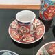 6 Japanese coffee cups and milk jug