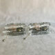 Pair of Ice Glass Wall Sconces  by J.T. Kalmar, Austria