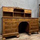 Charles X period presbytery desk in burr walnut circa 1820