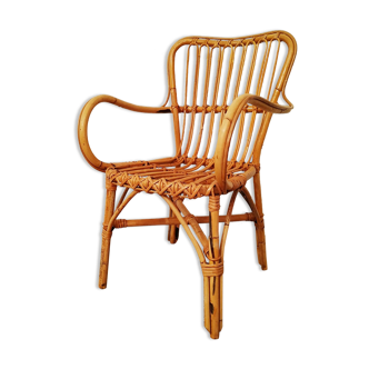 Fauteuil en rotin 1960